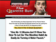Tablet Screenshot of kickingoffthecigarettebutt.com